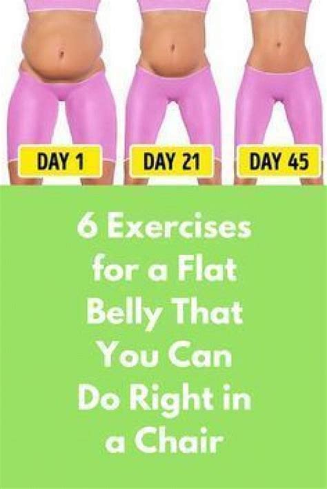 6 Exercises For A Flat Belly That You Can Do Right In A Chair Exercise