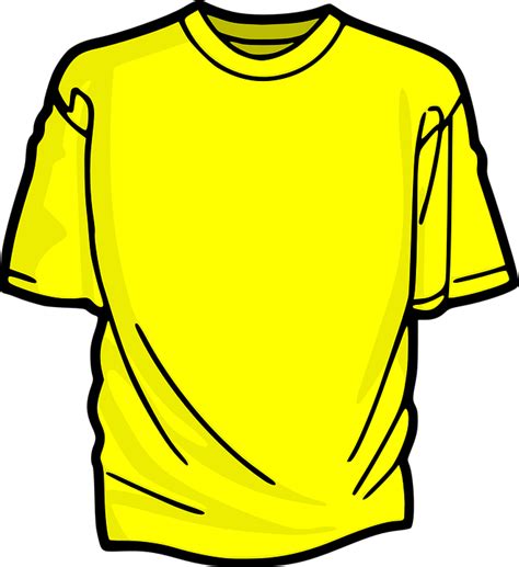 Download T Shirt Clothing Yellow Royalty Free Vector Graphic Pixabay