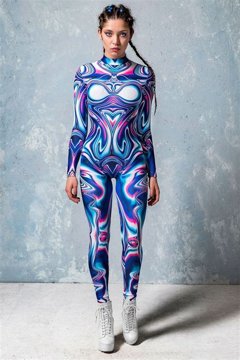 Rave Bodysuit Womens Bodysuit Sexy Rave Outfits Cool Outfits Edm