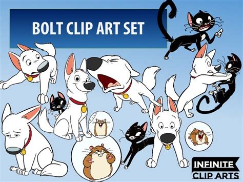 35 Bolt Disney Clip Art Printable Digital Clipart Graphic