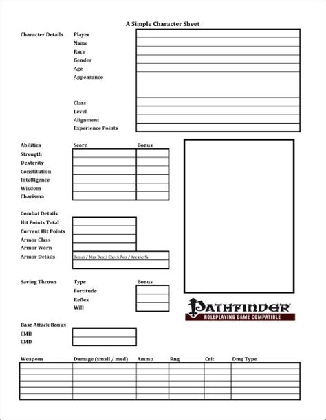 Paizo Pathfinder Character Sheet Pdf Toapalon