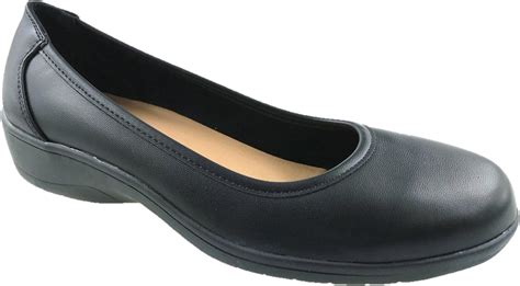 Donna Ladies Extra Wide Fit Ee Slip On Flat Soft Comfort Walking Shoes Size Uk 4 10 Uk 8 Black