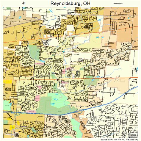 reynoldsburg ohio street map 3966390
