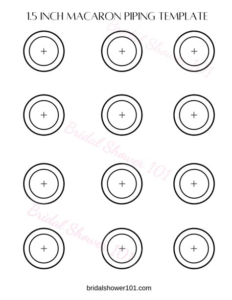 Macaron Sheet Template