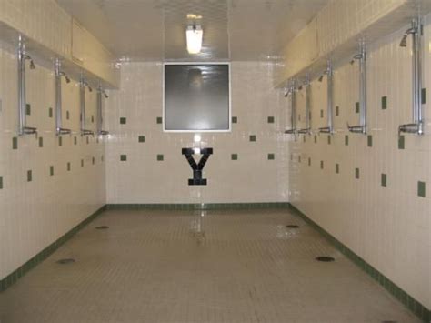 the oh so private after gym class showers these are much nicer than the ones we had locker