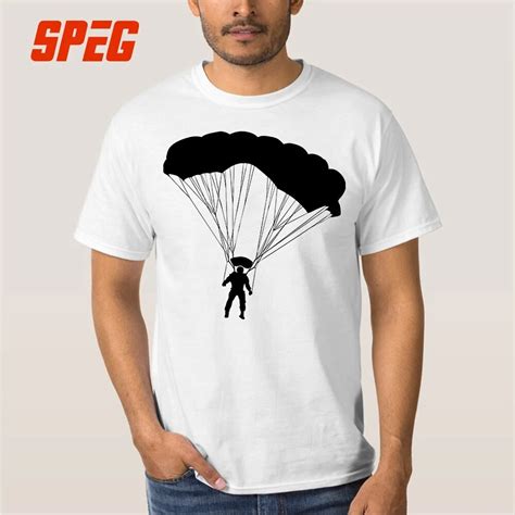 Buy T Shirt Skydiver Silhouettes Parachuting Tee