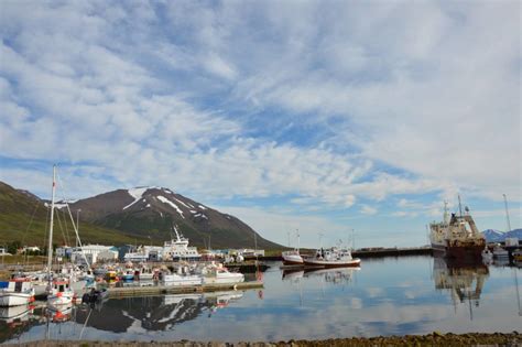Dalvik Is A Great Town On The Troll Peninsula In North Iceland