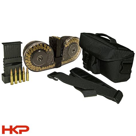 100 Round Drum Magazine for HK91, G3 & PTR-91