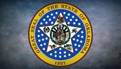 The Great Seal Of The State Of Oklahoma Photograph By Movie Poster