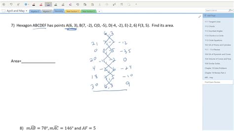 · make notes as you work. Geometry Final Exam Review Part 3 #7 - YouTube