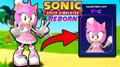 Code How To Unlock Valentine Amy Skin Sonic Speed Simulator Youtube