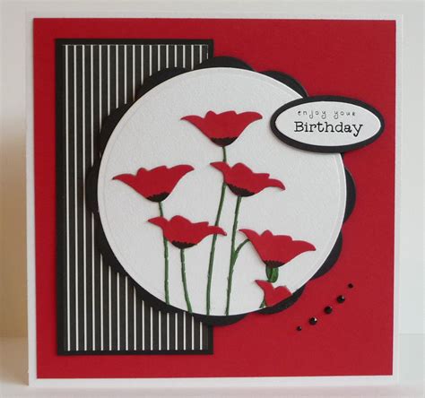 Memory Box Prim Poppy Poppy Cards Flower Birthday Cards Cards Handmade