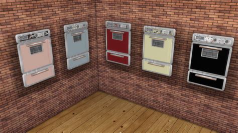 Cc For Sims 4 50s Fridge And Oven By Ireland4brains Conversion Sims