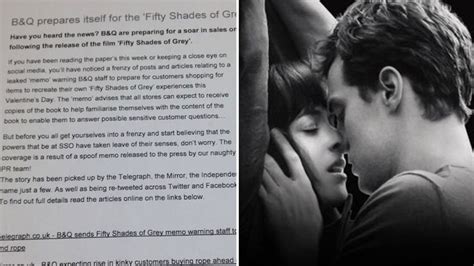 Bandq Admits Leaked Fifty Shades Of Grey Memo Was A Fake Itv News