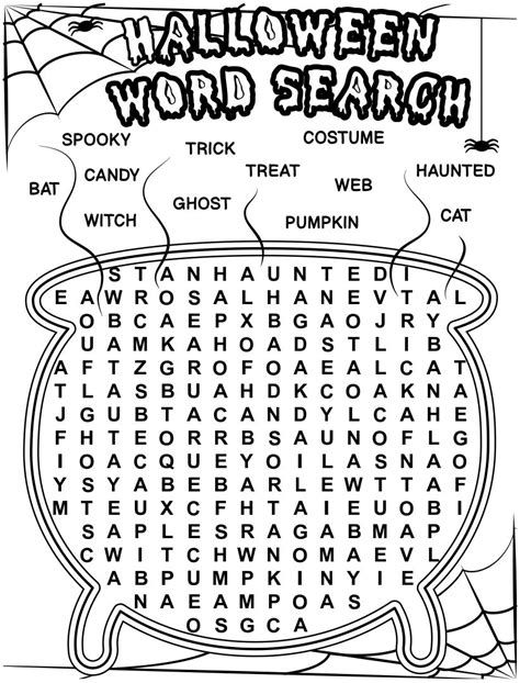 15 Best Free Printable Halloween Word Search For Kids Pdf For Free At