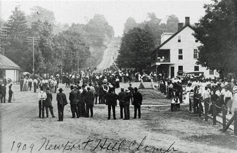 The "Newport Auto Antique Hill Climb" is an international antique auto
