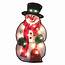 175 Lighted Snowman With Broom Christmas Window Silhouette  Walmart