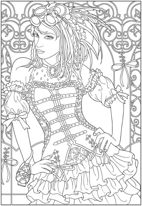 Dover Steampunk Coloring Pages Adult Porn Videos Newest Steampunk
