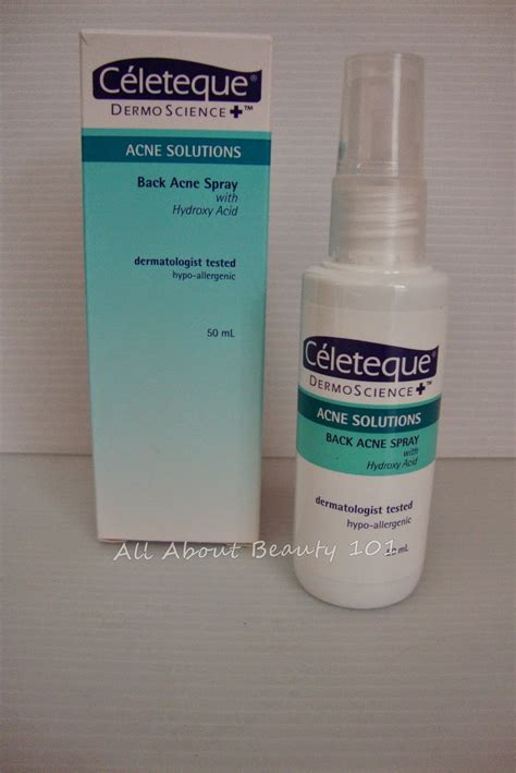 Celeteque Back Acne Spray All About Beauty 101
