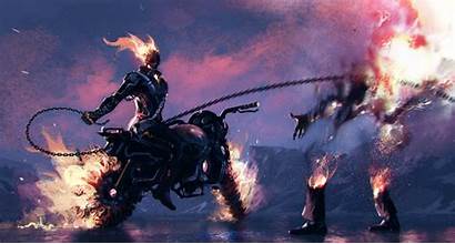 Ghost Rider Artwork Artstation Wallpapers Motorcycle 1080p