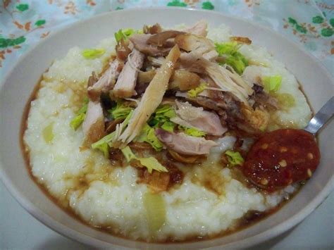 Dried scallop porridge or conpoy congee is one of the most earthy and comforting chinese dry seafood delicacy. Sweet Coconut and Cumin: Bubur ayam ( chicken porridge )