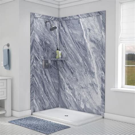 flexstone elegance 2 beaumont panel kit shower wall surround 48 in x 36 in in the shower wall