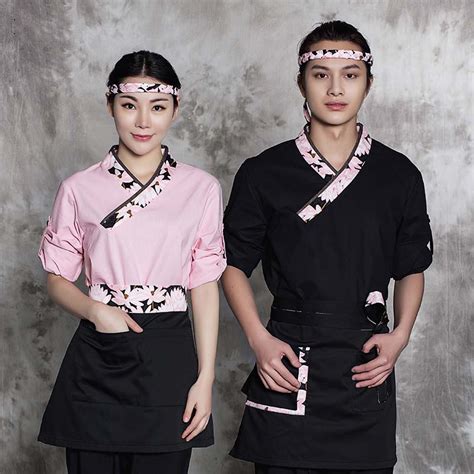 2018 Chef Uniform Japanese Service Kimono Working Wear Restaurant Clothes Food Service