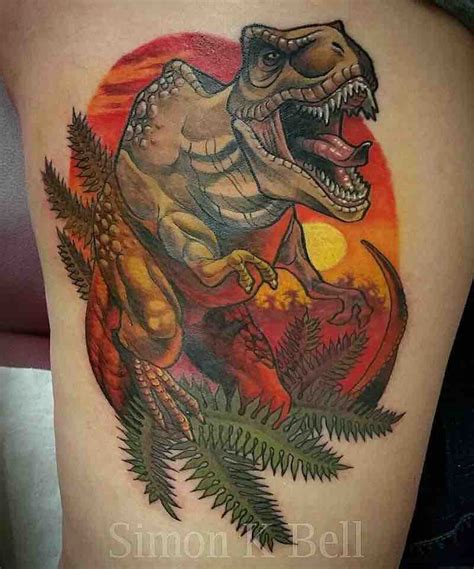 Dinosaur Tattoo By Simon K Bell Tattoo Insider