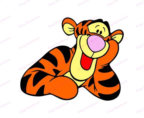 Tigger is large and super soft. Tigger Winnie The Pooh SVG svg dxf Cricut Silhouette Cut ...