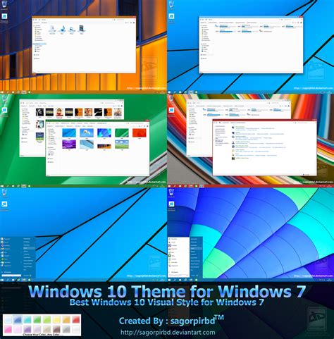 Windows 10 Rc1 Theme For Windows 7 Windows10 Themes I