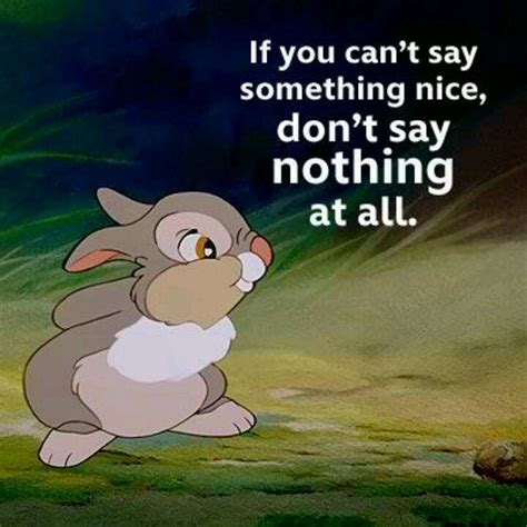 Thumper Disney Quotes Say Something Nice Quotes Disney