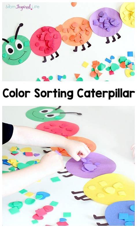 Shape And Color Sorting Caterpillar Spring Activities Coloring Wallpapers Download Free Images Wallpaper [coloring876.blogspot.com]