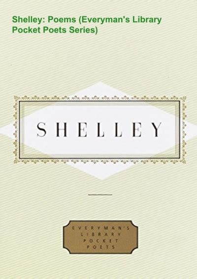 Download⚡ Pdf Shelley Poems Everyman S Library Pocket Poets Series