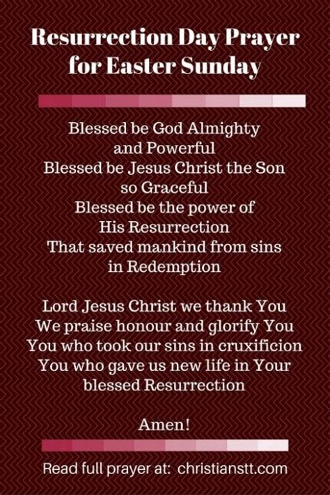 Resurrection Day Prayer Easter Sunday Prayer And Blessings With