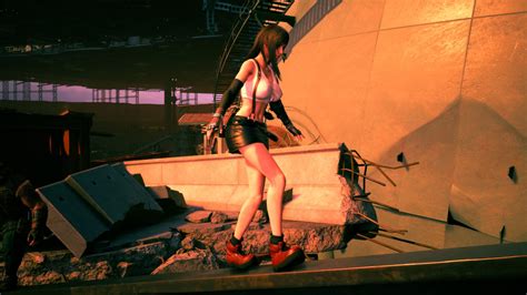 Final Fantasy Vii Remake Original Tifa Outfit Mod Wonderfully Sexy Sankaku Complex