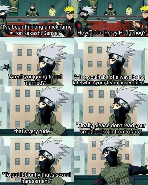 I Always Laugh At These Omake Episodes Poor Kakashi Naruto Shippuden Kakashi Memes