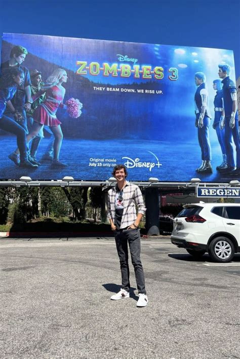 matt cornett w zombies 3 billboard in 2022 zombie disney zombie original movie