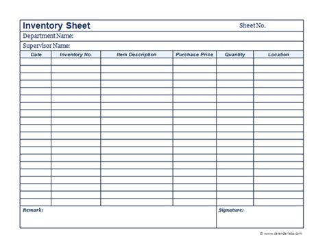 How To Make A Printable Inventory List Printable Templates Free