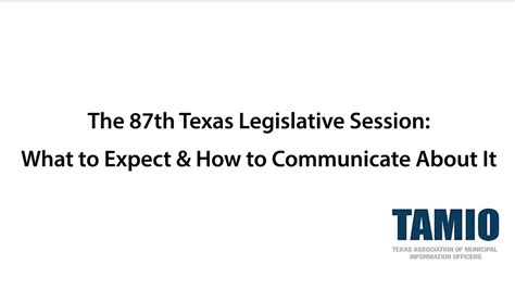 The 87th Texas Legislative Session What To Expect And How To Communicate About It Youtube