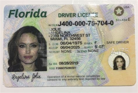 Order A Florida Fake Driver License Drivers License Id Card Green