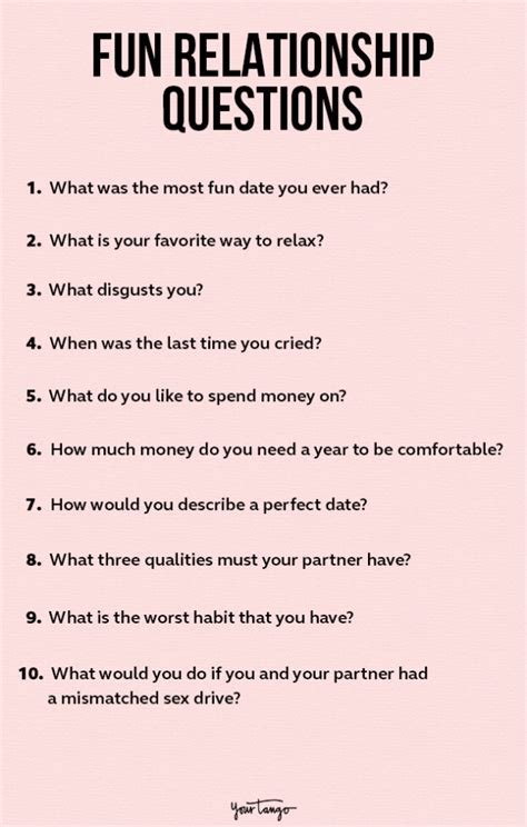 50 Relationship Questions To Deepen Your Special Bond Fun