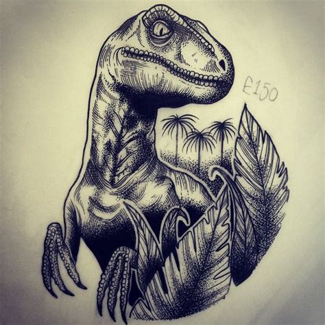 Jurassic Park Raptor Tattoo