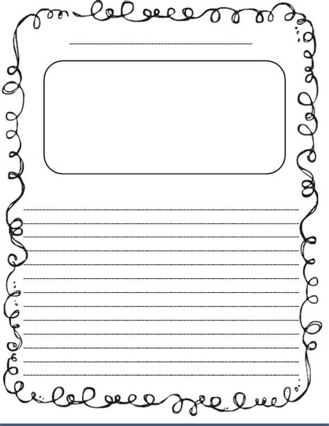 6 Best Images Of Free Printable Story Writing Paper Elementary Story
