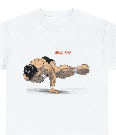 Baki Hanma Tshirt Print Japanese Gym T Shirt Baki T Shirt Etsy