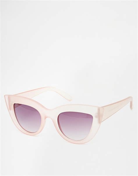 Asos Flat Top Eye Sunglasses At Sunglasses Women Aviators
