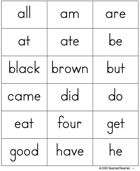 8 Best Images Of Dolch Sight Word Cards Printable Free Printable