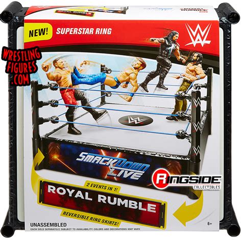 Wwe Smackdown Superstar Ring Wrestling Ring And Playset By Mattel