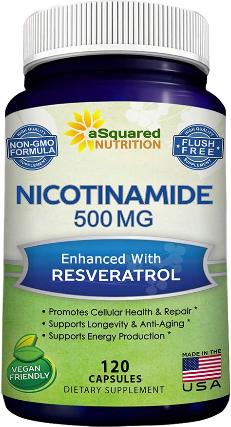 These supplements should not be taken in place of prescribed medical treatment for serious skin conditions, but could be used to. Nicotinamide with Resveratrol - 120 Veggie Capsules ...