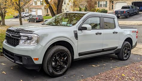 Cactus Gray Maverick With Ford Accessory Door Moldings Hood Protector