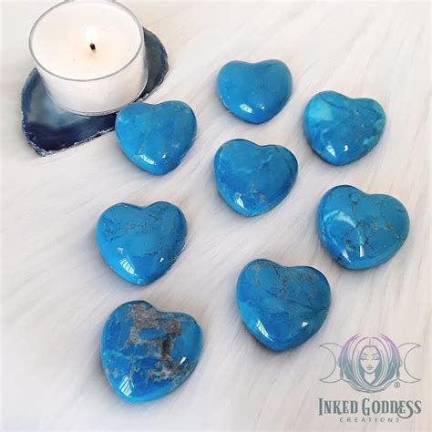Turquoise Howlite Gemstone Heart For Creative Expression Howlite